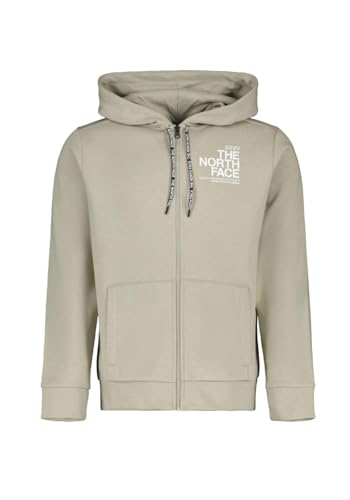 THE NORTH FACE NF0A88WQ1I41 M New Blanca Peak Poly Cotton FZ HD Sweatshirt Herren Clay Grey Größe M von THE NORTH FACE