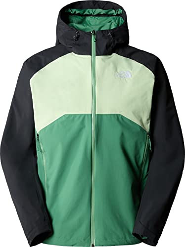 THE NORTH FACE Stratos Jacke Dpgrssgrn/Lmcrm/Asphltgry XL von THE NORTH FACE