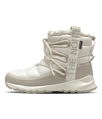 THE NORTH FACE Thermoball Schnürstiefel für Damen, Gardenia Weiß/Silbergrau, 41 EU von THE NORTH FACE