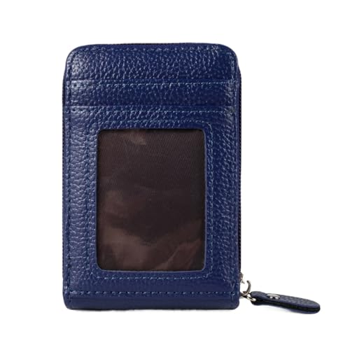 PU Leder Frische Casual Münze Brieftasche Weiche Oberfläche Cartoon Männer Frauen Kredit Passport Karte Tasche (Color : Blue) von THEPOS
