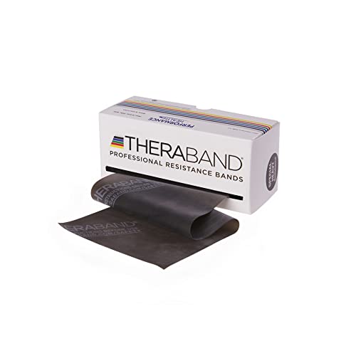 TheraBand Original Fitnessband | Thera-Band Resistance Band für Kraftraining und Abnehmen zuhause oder Terra Band im Gym | 5,5M Rollenware schwarz | spez. Stark TheraBand Original Fitnessband | Thera-Band Resistance Band für Kraftraining und Abnehmen zuhause oder Terra Band im Gym | 5,5M Rollenware schwarz | spez. Stark von THERABAND