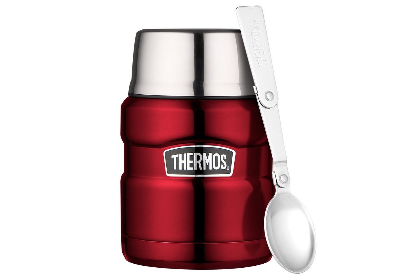 THERMOS Thermobehälter Food Container King 0,47 L Thermo, Edelstahl, Behälter Isolierbehälter Essenbehälter von THERMOS