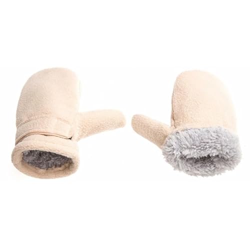 THINCAN Handschuhe, Fleece-Fäustlinge für Kinder, warme Winterhandschuhe, Dicke Futterhandschuhe, Winddichte Ski-Fäustlinge für Kinder, Outdoor-Aktivitäten von THINCAN