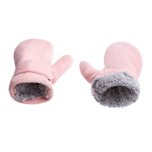 THINCAN Handschuhe, Fleece-Fäustlinge für Kinder, warme Winterhandschuhe, Dicke Futterhandschuhe, Winddichte Ski-Fäustlinge für Kinder, Outdoor-Aktivitäten von THINCAN