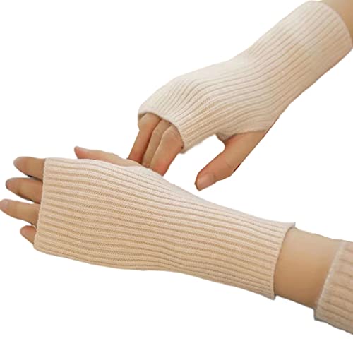 THINCAN Handschuhe, Gestrickter UV-Schutz-Halbfingerhandschuh für Damen, fürs Büro, Tippen, einfarbig THINCAN Handschuhe, Gestrickter UV-Schutz-Halbfingerhandschuh für Damen, fürs Büro, Tippen, einfarbig von THINCAN