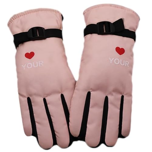 THINCAN Handschuhe, Skihandschuhe Wanderhandschuhe Verstellbare Manschettenhandschuhe Fleecefutter Unisex Fäustlinge von THINCAN