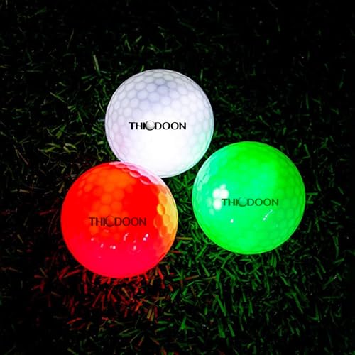 THIODOON LED golfbälle bunt Light Up Golfbälle Nacht Golfball leuchtet im Dunkeln leuchtende golfbälle Perfekt für Nacht-Training und Golf-Langstreckenschüsse golfbälle pink rot blau grün Gelb weiß THIODOON LED golfbälle bunt Light Up Golfbälle Nacht Golfball leuchtet im Dunkeln leuchtende golfbälle Perfekt für Nacht-Training und Golf-Langstreckenschüsse golfbälle pink rot blau grün Gelb weiß von THIODOON