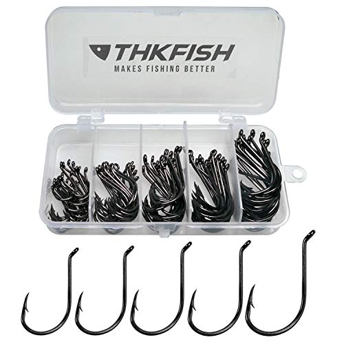 THKFISH 100 Stück Octopus Circle Hook Baitholder Angelhaken Stachelhaken Haken Angeln Einzelhaken Kreishaken Wallerhaken 1/0 3/0 4/0 5/0 6/0 THKFISH 100 Stück Octopus Circle Hook Baitholder Angelhaken Stachelhaken Haken Angeln Einzelhaken Kreishaken Wallerhaken 1/0 3/0 4/0 5/0 6/0 von THKFISH