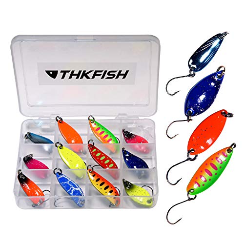 THKFISH Spoons Forelle Set Blinker Angeln Spinner Angelköder Spinner Forelle Köder Set Kunstköder 12st/Box THKFISH Spoons Forelle Set Blinker Angeln Spinner Angelköder Spinner Forelle Köder Set Kunstköder 12st/Box von THKFISH