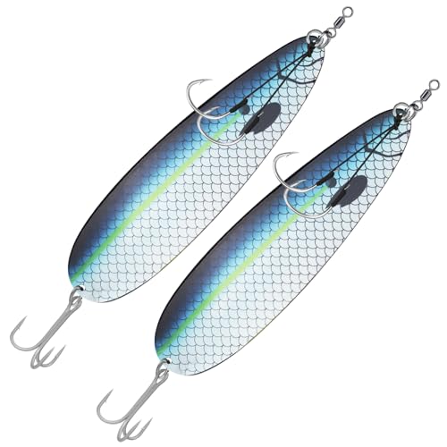 THKFISH 2 STÜCKE Magnum Flatterlöffel, Angelköder, 20/22 cm Salzwasser Angeln Köder für gestreiften Bass, Walleye, Lachs, Big Trolling Süßwasser Striper Jigg-Löffel, Shad-Löffel P01-YUER THKFISH 2 STÜCKE Magnum Flatterlöffel, Angelköder, 20/22 cm Salzwasser Angeln Köder für gestreiften Bass, Walleye, Lachs, Big Trolling Süßwasser Striper Jigg-Löffel, Shad-Löffel P01-YUER von THKFISH