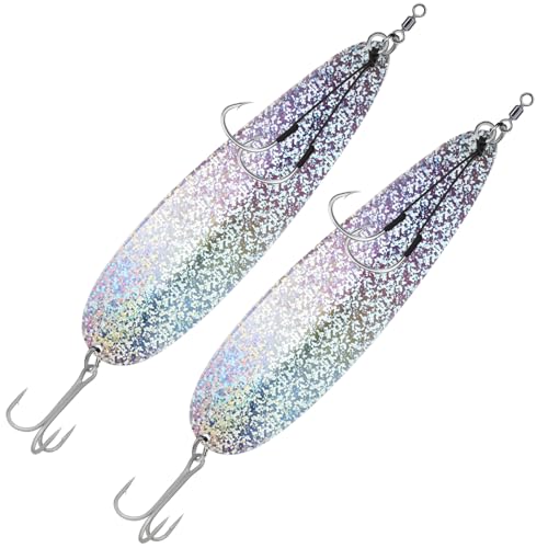 THKFISH 2 STÜCKE Magnum Flatterlöffel, Angelköder, 20/22 cm Salzwasser Angeln Köder für gestreiften Bass, Walleye, Lachs, Big Trolling Süßwasser Striper Jigg-Löffel, Shad-Löffel P01-YUER THKFISH 2 STÜCKE Magnum Flatterlöffel, Angelköder, 20/22 cm Salzwasser Angeln Köder für gestreiften Bass, Walleye, Lachs, Big Trolling Süßwasser Striper Jigg-Löffel, Shad-Löffel P01-YUER von THKFISH