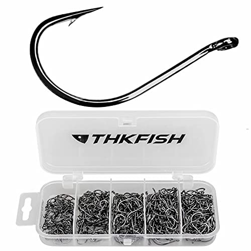 THKFISH 500PCS Angelhaken Angelzubehör Offset Haken Set Angelzubehör Set Wurmhaken Wallerangeln Dropshot Haken THKFISH 500PCS Angelhaken Angelzubehör Offset Haken Set Angelzubehör Set Wurmhaken Wallerangeln Dropshot Haken von THKFISH