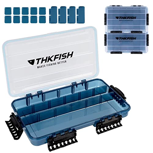 THKFISH Angelbox 3600 Köderbox 3700 Angeln Tackle Box Angelkoffer 2 Stück Wasserdicht Sich hin- und Herbewegende Angeln Angelköder Box 3700S-2PCS von THKFISH