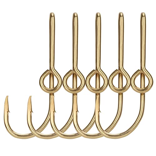 THKFISH Angelhaken Hutclip krawattenklammern Set für Herren Silber Glod Fischhaken Hut Pins Hut Haken Clip Fischhaken für Hut 5 Stück Gold THKFISH Angelhaken Hutclip krawattenklammern Set für Herren Silber Glod Fischhaken Hut Pins Hut Haken Clip Fischhaken für Hut 5 Stück Gold von THKFISH