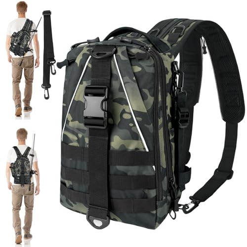 THKFISH Angeltasche 10L Angelrucksack mit Rutenhalter Wanderrucksäcke mit abnehmbarem Schultergurt Trekkingrucksäcke zum Angeln Camping Wandern,für 3 * 3600 Angelkoffer ANYECAMO THKFISH Angeltasche 10L Angelrucksack mit Rutenhalter Wanderrucksäcke mit abnehmbarem Schultergurt Trekkingrucksäcke zum Angeln Camping Wandern,für 3 * 3600 Angelkoffer ANYECAMO von THKFISH