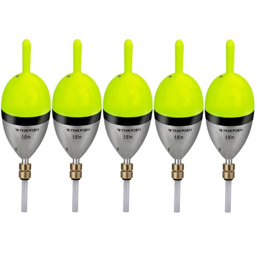 THKFISH Balsaholz Angelposen Set, 5PCS Slip Posen, Schwimmer Angeln, Waggler Posen, Hechtpose auf Crappie, Panfish, Walleye, Lachs, Angelzubehör Posen und Forellen Posen, 4/5/6 cm P02-MUKONGP THKFISH Balsaholz Angelposen Set, 5PCS Slip Posen, Schwimmer Angeln, Waggler Posen, Hechtpose auf Crappie, Panfish, Walleye, Lachs, Angelzubehör Posen und Forellen Posen, 4/5/6 cm P02-MUKONGP von THKFISH