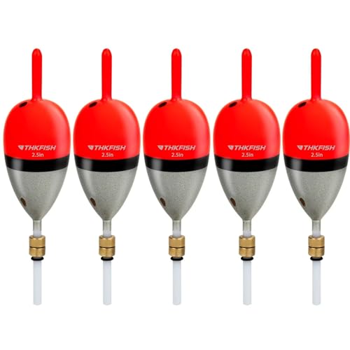 THKFISH Posen Angeln Schwimmer Angelposen Set Slip Bobber für Crappie Balsa Bobbers für Panfish, Walleye, Salmon 5 Stück Floatage 10g THKFISH Posen Angeln Schwimmer Angelposen Set Slip Bobber für Crappie Balsa Bobbers für Panfish, Walleye, Salmon 5 Stück Floatage 10g von THKFISH