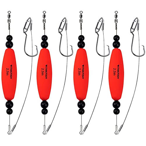 THKFISH Posen Angeln Schwimmer Angelsets Catfish Rattle Rig Wels Posen Hecht Posen Set Santee Rig 4 Stück-2.5in ROT THKFISH Posen Angeln Schwimmer Angelsets Catfish Rattle Rig Wels Posen Hecht Posen Set Santee Rig 4 Stück-2.5in ROT von THKFISH