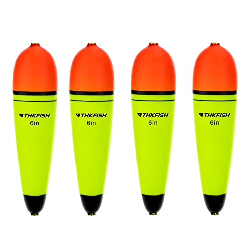 THKFISH Slip Posen Schwimmer Angeln Eva-Slider-Bobbers Slip Corks für Meeresangeln Wels Angelzubehör Posen Süßwasser 4 Stück 6in 50g von THKFISH