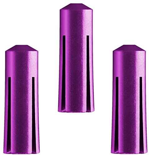 THOR-DARTS Aluminium Flight Protector Darts in 10 Farben Flight Protector Purple, Flightsaver lila, Flightschutz violett, Flight Saver, lila Flightschoner (3 Set (9 Stück), lila) von THOR-DARTS