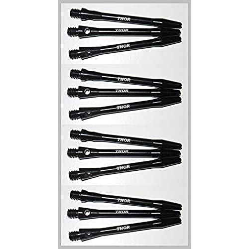 THOR-DARTS Aluminiumschäfte 47mm medium Dart Alu Shafts 4 Set = 12 Stück schwarz THOR-DARTS Aluminiumschäfte 47mm medium Dart Alu Shafts 4 Set = 12 Stück schwarz von THOR-DARTS