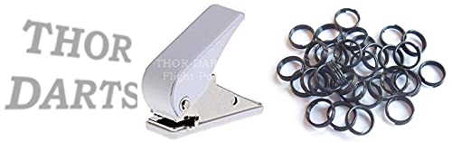 THOR-DARTS Dart Flight Locher + 100 Schaftringe schwarz/Dart THOR-DARTS Dart Flight Locher + 100 Schaftringe schwarz/Dart von THOR-DARTS