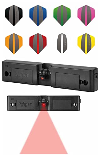 THOR-DARTS GLD Viper Dart Laser Oche Abwurflinie Dartscheibe + 10 Set Thor F3 Flights, Schwarz THOR-DARTS GLD Viper Dart Laser Oche Abwurflinie Dartscheibe + 10 Set Thor F3 Flights, Schwarz von THOR-DARTS