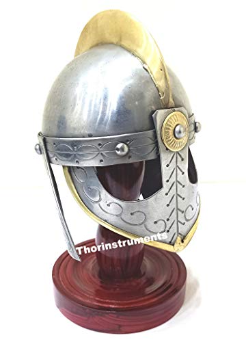 ThORINSTRUMENTS (mit Gerät) Handgefertigter Kleiner Valas-Schutzhelm im Viking-Stil von THOR INSTRUMENTS