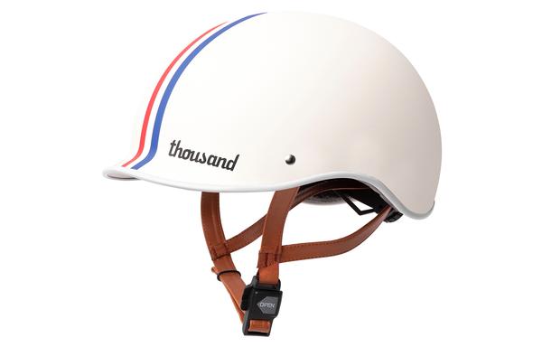 Thousand Speedway Creme | Weißer Fahrradhelm mit Streifen Thousand Speedway Creme | Weißer Fahrradhelm mit Streifen von THOUSAND