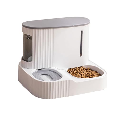 THOYBMO Katzen Hundenäpfe Cat Dog Bowls Futternapf Automatisches Futter Wasserfütterungsset für Kleine Mittelgroße Katzen Hunde Haustiere,Gray von THOYBMO