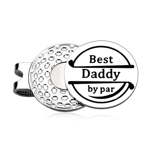 TI-EDC Daddy Gifts Golfball-Marker mit magnetischem Hutclip für Papa, Golfmützen-Clip für den besten Vater, zum Vatertag, Geburtstag, Weihnachten, von Tochter, Sohn zu Ehemann, von Frau, Tochter von TI-EDC