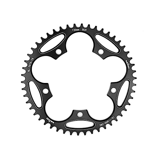 TIANQUXNGI 130BCD 50/52/54/56/58/60T rundes schmales breites Rennrad-Kettenblatt aus Aluminium von TIANQUXNGI