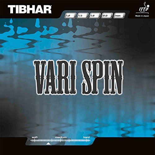 Tibhar Belag Vari Spin Farbe 1,8 mm, schwarz, Größe 1,8 mm, schwarz Tibhar Belag Vari Spin Farbe 1,8 mm, schwarz, Größe 1,8 mm, schwarz von Tibhar