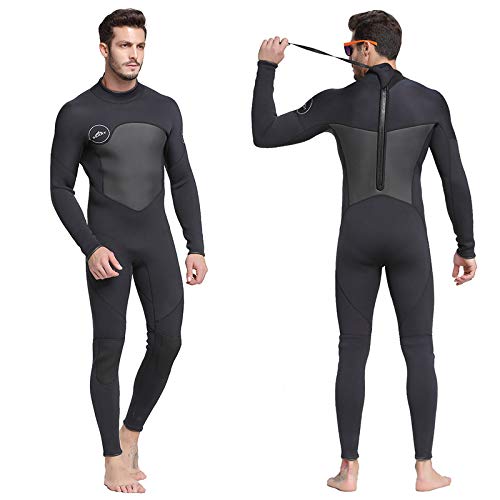 Neoprenanzug für Erwachsene und Kinder, für Herren, Damen, UV-Schutz, Lange oder Kurze Länge, Surfen, Schwimmen, Wassersport (Black,M) von TICHEROMU