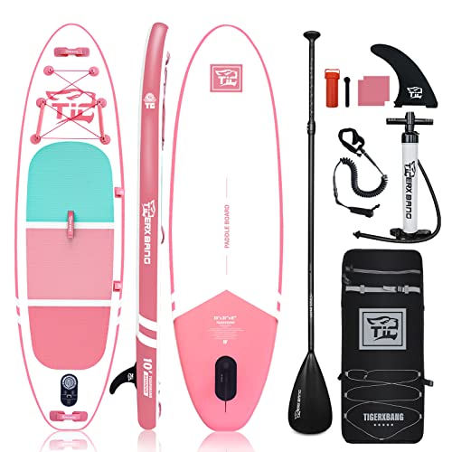 TIGERXBANG Aufblasbare SUP Boards Stand Up Paddleboarding 305x80x15cm mit hochwertigem SUP-Zubehör, Allround-Paddle-Boards für Erwachsene/Kinder, Defender Collection Rosa TIGERXBANG Aufblasbare SUP Boards Stand Up Paddleboarding 305x80x15cm mit hochwertigem SUP-Zubehör, Allround-Paddle-Boards für Erwachsene/Kinder, Defender Collection Rosa von TIGERXBANG