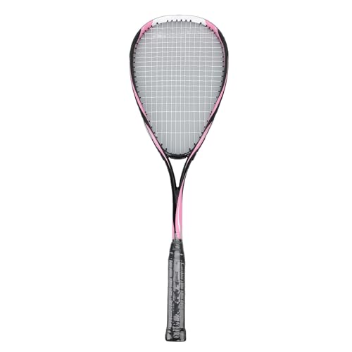 Squash-Schläger, Squash-Schläger, Racquetball-Schläger mit Trainingsball-Griffgurt und Schlägertasche, Carbon, Leicht, Anfänger-Training, Squash-Schläger-Set für Gym School (PINK) von TIKATARER