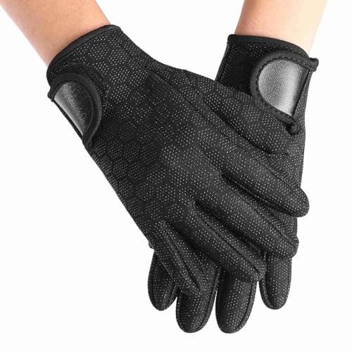 TIKATARER Neopren-Handschuhe, Neoprenanzug-Handschuhe mit Verstellbarer Handschlaufe, Neopren-Handschuhe, Kaltwasser-Schwimmzubehör Zum Tauchen, Schnorcheln, Surfen, Paddeln, Kajakfahren, von TIKATARER