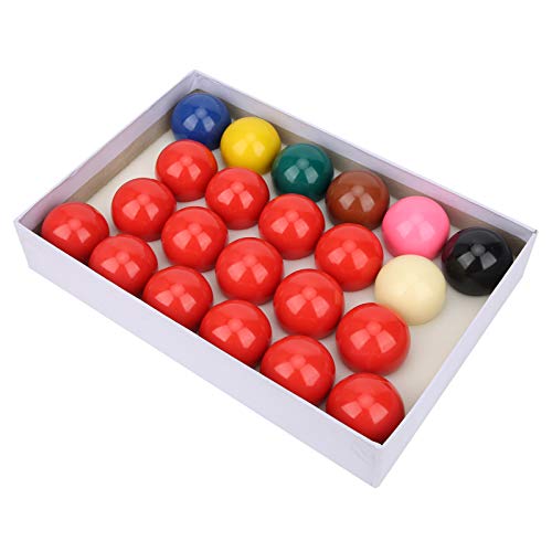 TIKATARER Poolbälle, Billardkugeln-Set, Harz, Kalkpulver, Pigment, Snookerbälle, 22 Stück, 5,3 cm, Snooker-Billard-Billardtischkugeln-Set für Offizielle Spielbälle, Britisches Billard von TIKATARER