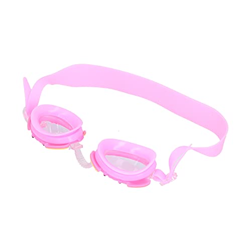 TIKATARER Schwimmbrille, Schwimmbrille mit Ohrstöpseln, 120 Grad Verlängerter Rahmen, Antibeschlag-Krabben-Schwimmbrille, Verstellbarer Nasensteg für Alle Kopftypen (PINK) von TIKATARER