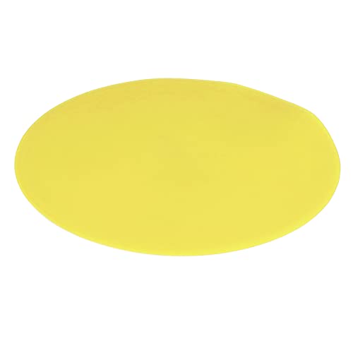 TIKATARER Spot-Marker, 10 Stück 9,1 Zoll PVC-Sport-Spots-Marker, Flache Scheiben-Marker, Spots für Tennis, Fußball, Badminton und Andere Plätze (Yellow) von TIKATARER