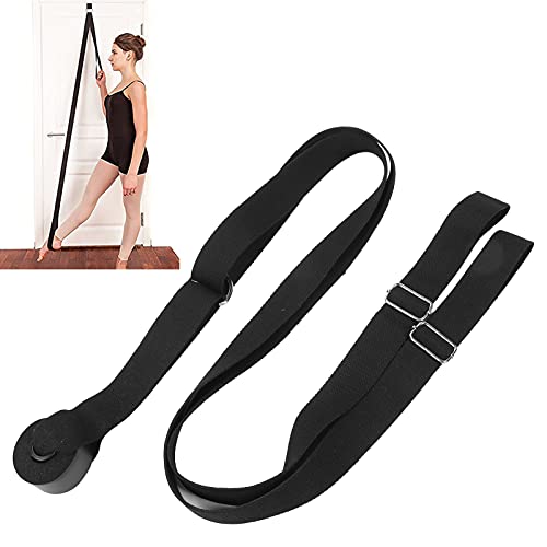 TIKATARER Tanz-Stretchband, Flexibler Haushaltstür-Stretchgurt, Stretchbänder für Flexibilität, Tanz, Ballett, Gymnastik, Training, Beinstrecker (Black) von TIKATARER