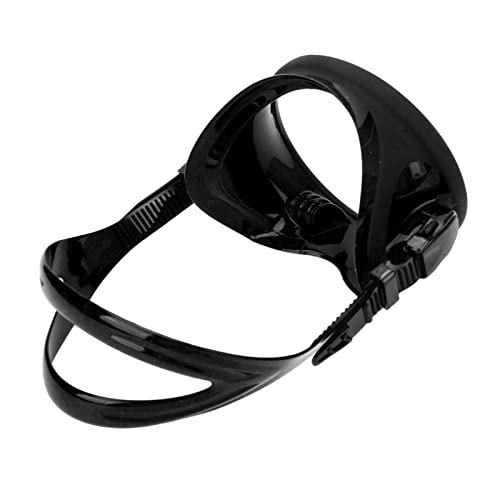 TIKATARER Tauchmaske, Tauchmaske, Tauchmaske mit Verstellbarem Kopfband, Breite Sicht Zum Tauchen (BLACK) von TIKATARER