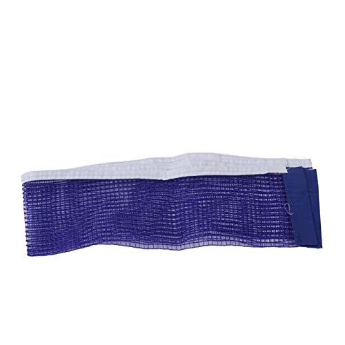 TIKATARER Tischtennisnetz, 180 X 15 cm, Blaues Polyester, Tragbares Tischtennisnetz, Tischtennisnetz mit Eisenhalterung für Tischtennisplatte von TIKATARER