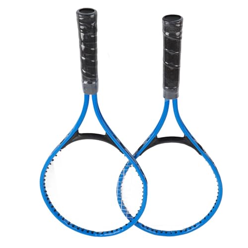 Tennisschläger, Eisenlegierung, Leichter und Stabiler Tennisschläger für, mit Ball und Tragetasche für Junge Tennis-Anfänger (Blue) von TIKATARER