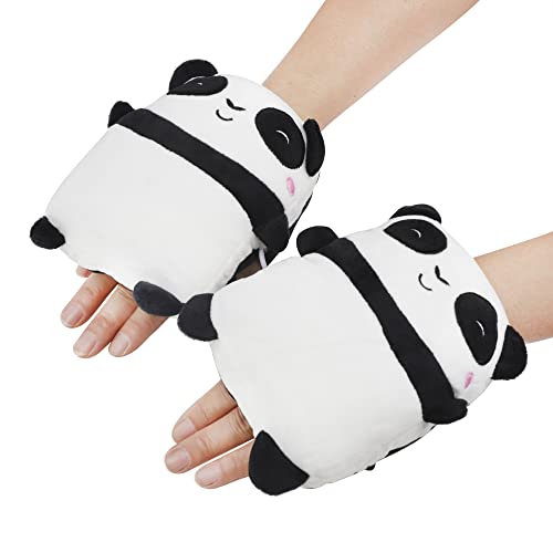 Unisex Hitzehandschuhe USB-beheizte Handschuhe süße Tierform Winterwarme Fingerlose-Handschuhe Weiche Panda Kälteschutz Handschuhe tragbarer Handwärmer für Indoor, Outdoor, Büro, Einkaufen Unisex Hitzehandschuhe USB-beheizte Handschuhe süße Tierform Winterwarme Fingerlose-Handschuhe Weiche Panda Kälteschutz Handschuhe tragbarer Handwärmer für Indoor, Outdoor, Büro, Einkaufen von TINAYAUE