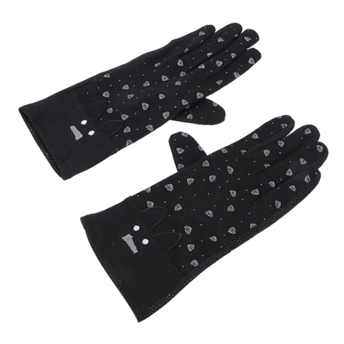 TINEASUR 1 Paar Handschuhe Für Katzenohren Touchscreen-Handschuhe Angelhandschuhe Fahrradhandschuhe Herren Atmungsaktive Fahrradhandschuhe Sporthandschuhe Keine Handschuhe Black Stricken von TINEASUR