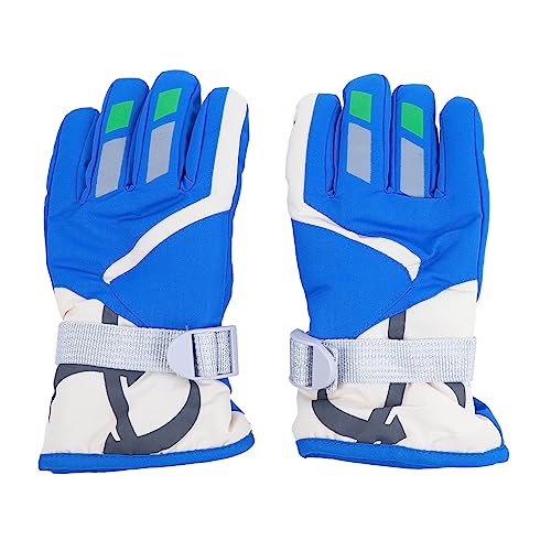 TINEASUR 1 Paar Handschuhe Kinderhandschuh Zum Reiten Winterhandschuh Für Kinder Snowboard Fäustlinge Jugend Skifäustlinge Für Kinder Bergsteigerhandschuh Warme Fäustlinge Stoff Blue von TINEASUR