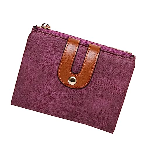 TINEASUR 1Stk Tasche Damen-Geldbörse Portemonnaie Geldbörse mit Geldscheinklammer pädiprotect damengeldbörse sırt çantası рюкзаки fäjelräver Rucksack Ledergeldbörse Münzbeutel Violett von TINEASUR