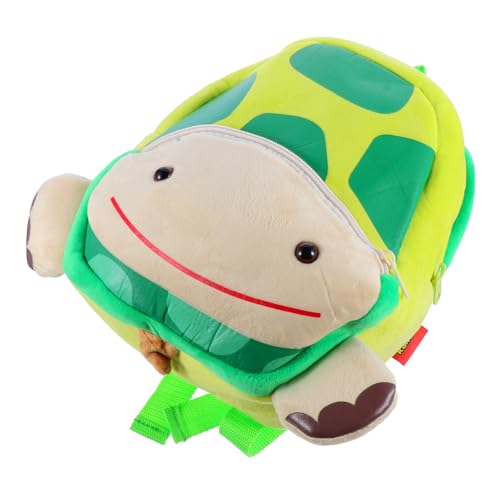 TINEASUR 1stk Rucksack Plüschkinderkindergartentasche Tiere Kleinkindertasche Süße Kleinkindertasche Plüschtasche Für Kinder Cartoon-Schultasche Kinderrucksäcke Mini-Reisetasche Green von TINEASUR