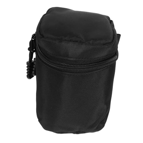 TINEASUR 2St Linsentasche Hundekamera Neoprentasche DSLR kameratasche Wasser schutztasche Camera Bag Zubehör für Kameraobjektive Objektivbeutel aus Nylon mit Reißverschluss Schwamm Black von TINEASUR